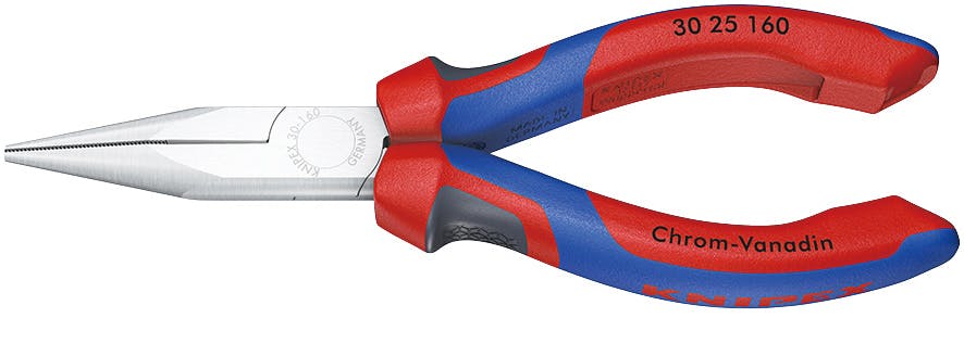 クニペックス ロングノーズプライヤー コンフォートハンドル 全長160mm