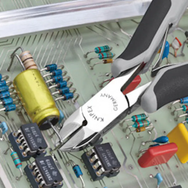 クニペックス ESD 超硬刃 エレクトロニクスニッパー 全長120mm 電線切断 配線作業 細線カット 電工工具 DIY 7732-120HESD 000506194023【別送品】