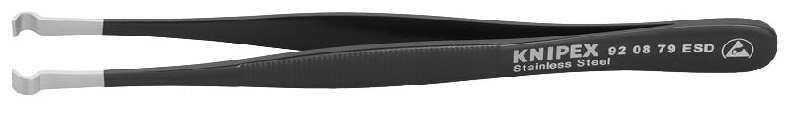 クニペックス ESD 精密ピンセット 全長122mm 細かい作業 部品つかみ