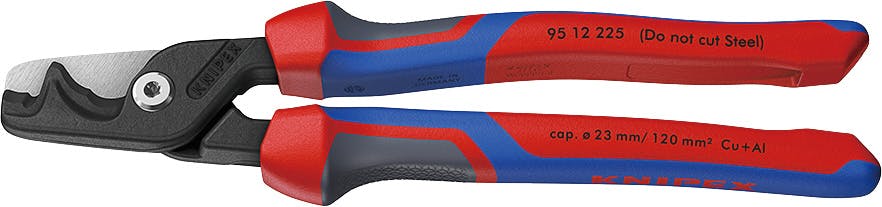 クニペックス ケーブルカッター 3Kグリップ ステップカットXL コンフォートハンドル 全長225mm 電線切断 ケーブル加工 配線作業 電工工具 DIY 9512-225 000506257243【別送品】