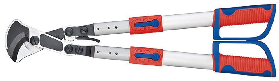 クニペックス ラチェット式 ケーブルカッター 全長770mm 電線切断 ケーブル加工 配線作業 電工工具 DIY 9532-038 000506257323【別送品】