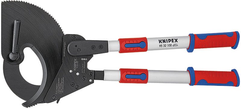 クニペックス ラチェット式 ケーブルカッター 全長860mm 電線切断 ケーブル加工 配線作業 電工工具 DIY 9532-100 000506257330【別送品】