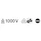 クニペックス 1000V 絶縁マイナスドライバー 刃先8.0×1.2mm 軸長175mm ネジ回し 溝ネジ 家具組立 修理作業 DIY 9820-8.0 000506278268【別送品】