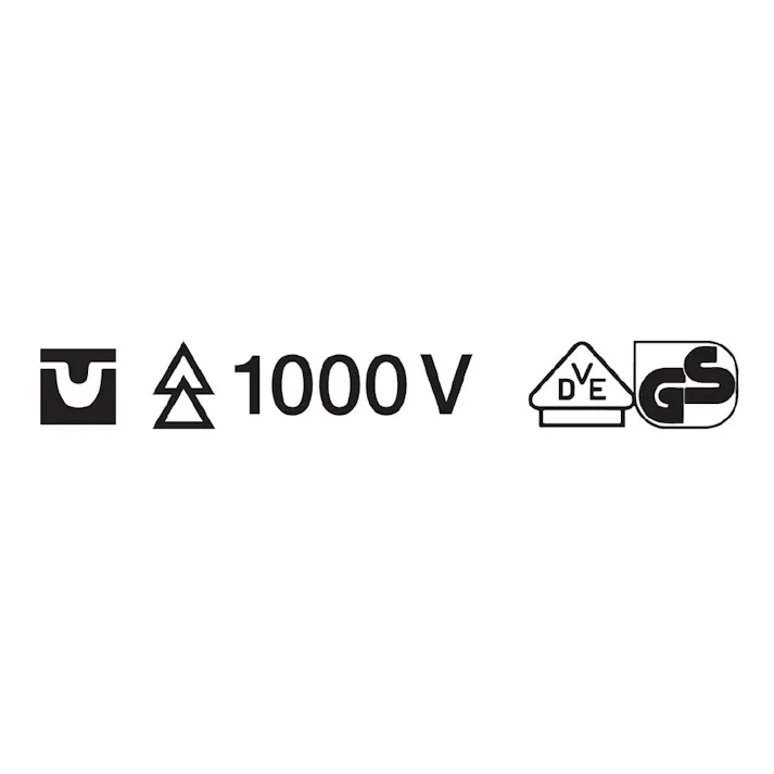クニペックス 1000V 絶縁圧着ペンチ 落下防止 全長180mm 端子圧着 電線接続 配線作業 DIY 電工工具 9778-180T 000506278780【別送品】