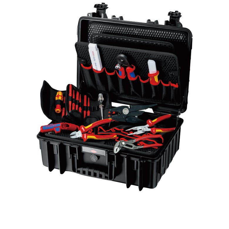 クニペックス 25点入 電工用 ツールセット ツールケース入 Robust23 Start 工具収納 持ち運び 作業整理 収納便利 DIY 002135 000506308519【別送品】