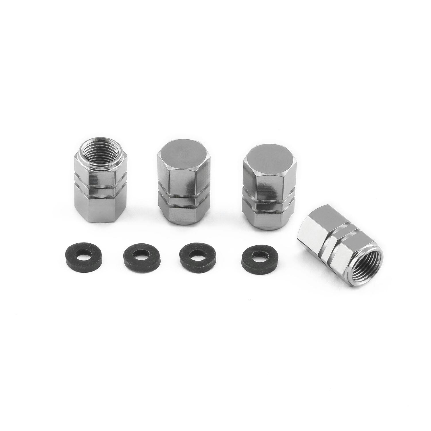 Pro-Bolt プロボルト Titanium Dust Cap Hexagon To Fit Schrader Valves Pack x 4 (4TIDCA ボルトキャップ Pro-Bolt プロボルト Titanium Dust Cap Hexagon To Fit Schrader Valves Pack x 4 (4TIDCA ボルトキャップ