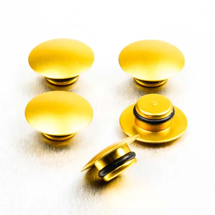 Pro-Bolt プロボルト アルミ ボタンインサートキャップ M10 (Fits 8mm AK) 5個入りパック (BUT10-5) BUT10-5G (CDC)【ネット注文限定・別送品】