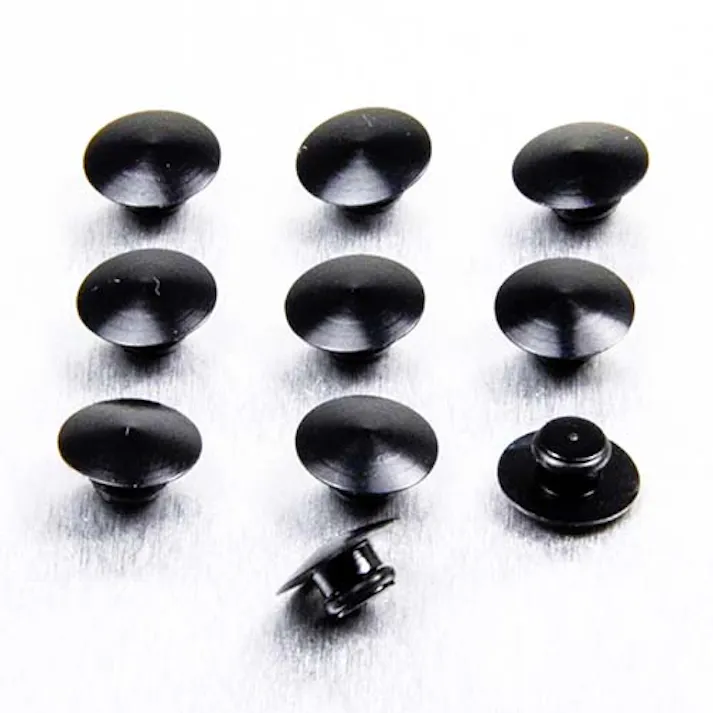 Pro-Bolt プロボルト アルミ ボタンインサートキャップ M5 (Fits 4mm AK) 10個入りパック (BUT5-10) BUT5-10BK (CDC)【ネット注文限定・別送品】