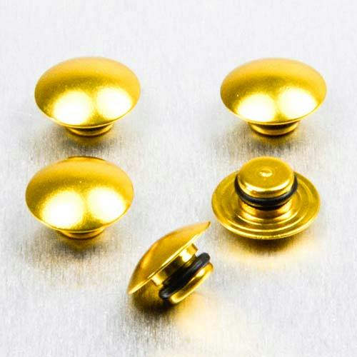 Pro-Bolt プロボルト アルミ ボタンインサートキャップ M6 (Fits 5mm AK) 5個入りパック (BUT6-5) BUT6 ...
