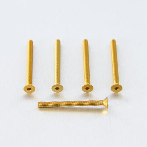 Pro-Bolt プロボルト アルミニウム カウンターシャンクボルト M4x(0.70mm)x45mm 5個入りパック (CS445-5) CS445-5G ( その他(ボルト) Pro-Bolt プロボルト アルミニウム カウンターシャンクボルト M4x(0.70mm)x45mm 5個入りパック (CS445-5) CS445-5G ( その他(ボルト)