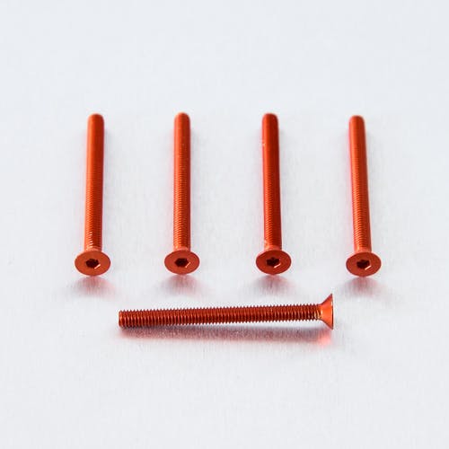 Pro-Bolt プロボルト アルミニウム カウンターシャンクボルト M4x(0.70mm)x45mm 5個入りパック (CS445-5) CS445-5O ( その他(ボルト) Pro-Bolt プロボルト アルミニウム カウンターシャンクボルト M4x(0.70mm)x45mm 5個入りパック (CS445-5) CS445-5O ( その他(ボルト)