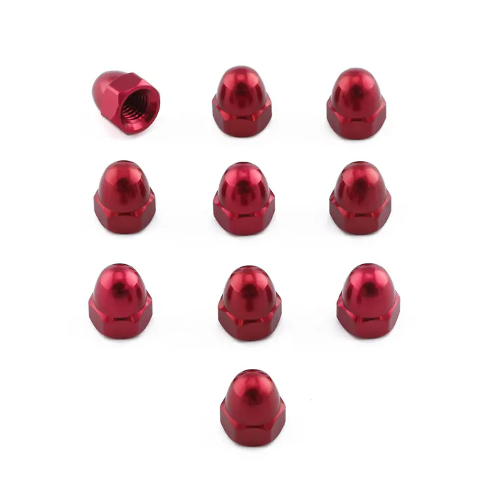 Pro-Bolt プロボルト アルミ ドームナット M5x(0.80mm) (DIN 1587) 10個入りパック (DOMENUT5-10) DOMENUT5-10R (CDC)【ネット注文限定・別送品】
