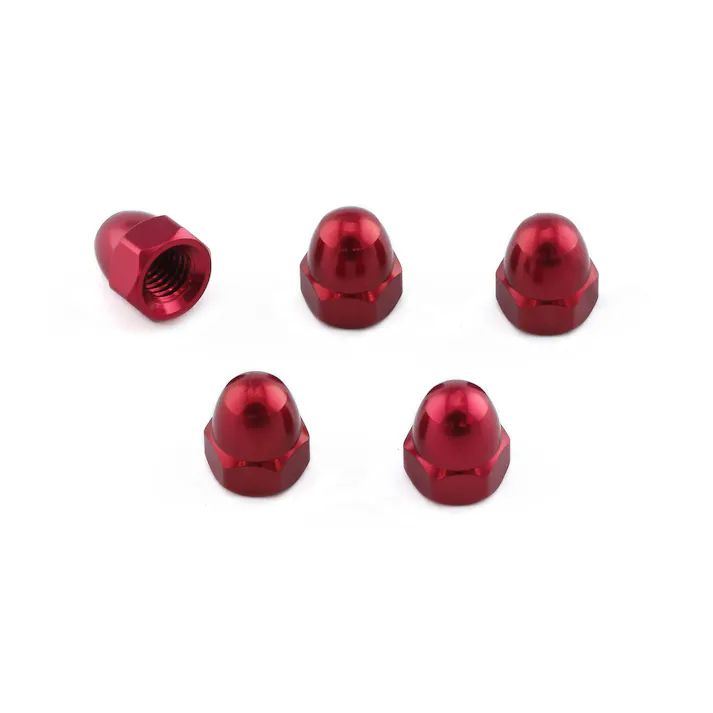 Pro-Bolt プロボルト アルミ ドームナット M5x(0.80mm) (DIN 1587) 5個入りパック (DOMENUT5-5) DOMENUT5-5R (CDC)【ネット注文限定・別送品】