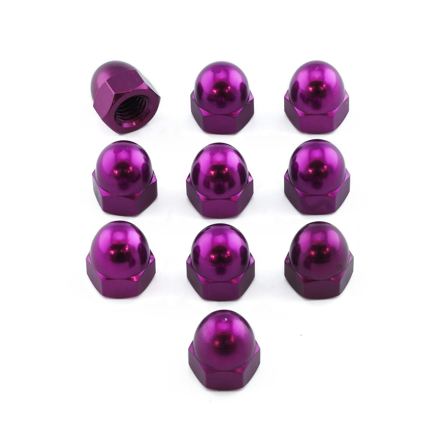 Pro-Bolt プロボルト アルミ ドームナット M8x(1.25mm) (DIN 1587) 10個入りパック (DOMENUT8-10) DOMENUT8 その他(ボルト)