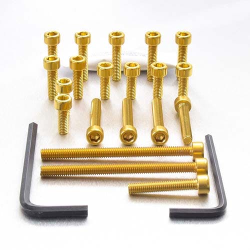 Pro-Bolt プロボルト アルミニウム エンジンボルトキット Cagiva Planet 125 (ECA050) ECA050G (CDC)【ネット注文限定・別送品】