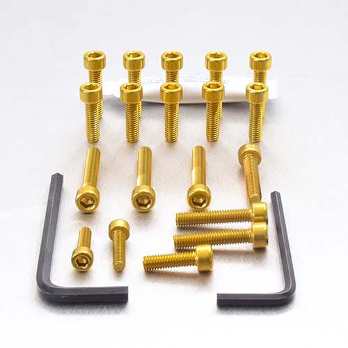 Pro-Bolt プロボルト アルミニウム エンジンボルトキット Cagiva Mito 125 (ECA120) ECA120G (CDC) その他(ボルト) Pro-Bolt プロボルト アルミニウム エンジンボルトキット Cagiva Mito 125 (ECA120) ECA120G (CDC) その他(ボルト)
