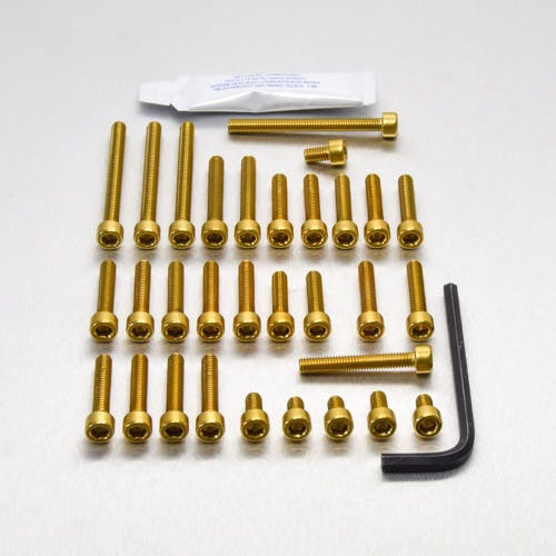 Pro-Bolt プロボルト アルミニウム エンジンボルトキット Kawasaki ZX-9R E1-E2 Ninja (EKA245) EKA245G (CD その他(ボルト) Pro-Bolt プロボルト アルミニウム エンジンボルトキット Kawasaki ZX-9R E1-E2 Ninja (EKA245) EKA245G (CD その他(ボルト)