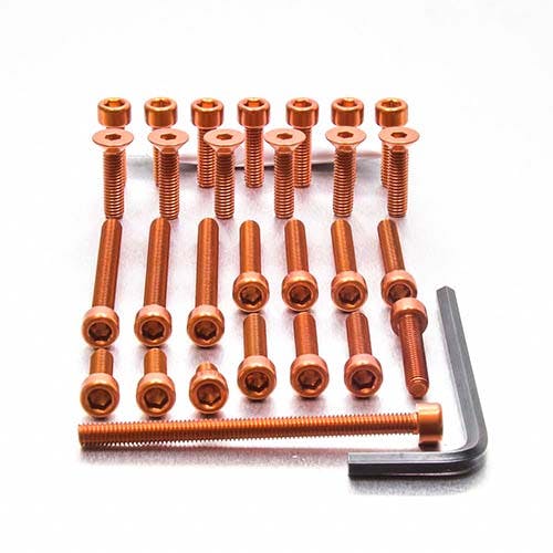 Pro-Bolt プロボルト アルミニウム エンジンボルトキット Yamaha YZF1000 R Thunderace (EYA395) EYA395O (C その他(ボルト) Pro-Bolt プロボルト アルミニウム エンジンボルトキット Yamaha YZF1000 R Thunderace (EYA395) EYA395O (C その他(ボルト)
