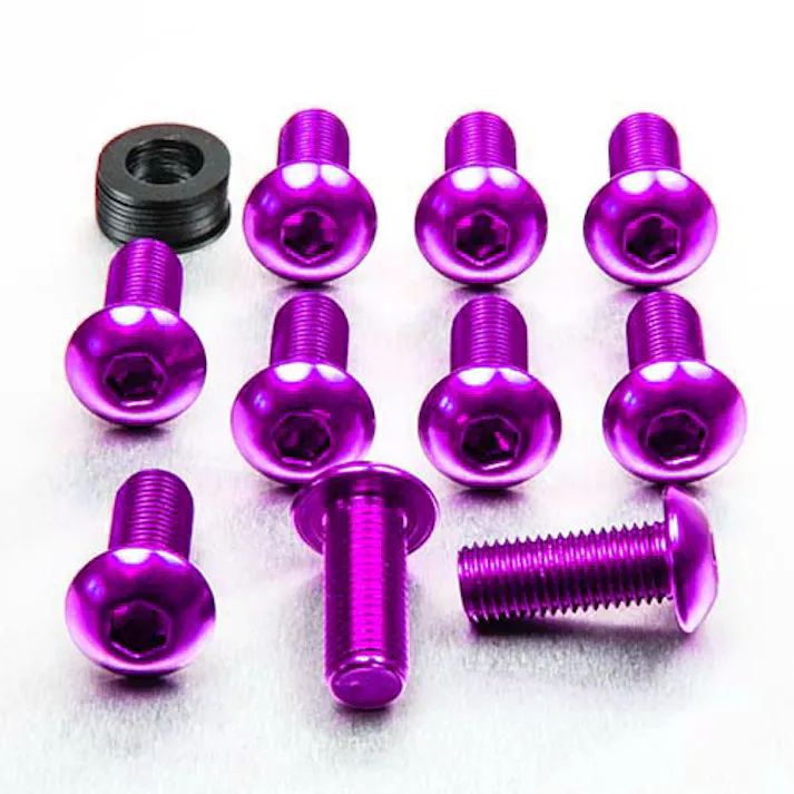 Pro-Bolt プロボルト アルミニウム ドームヘッドボルト M10x(1.25mm)x25mm 10個入りパック (FB1025F-10) FB1025F-10P (CDC)【ネット注文限定・別送品】