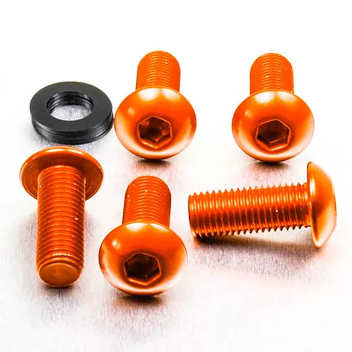 Pro-Bolt プロボルト アルミニウム ドームヘッドボルト M10x(1.25mm)x25mm 5個入りパック (FB1025F-5) FB1025F-5O (CDC)【ネット注文限定・別送品】