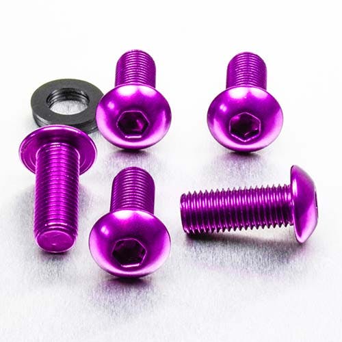 Pro-Bolt プロボルト アルミニウム ドームヘッドボルト M10x(1.25mm)x25mm 5個入りパック (FB1025F-5) FB1025F-5P その他(ボルト)