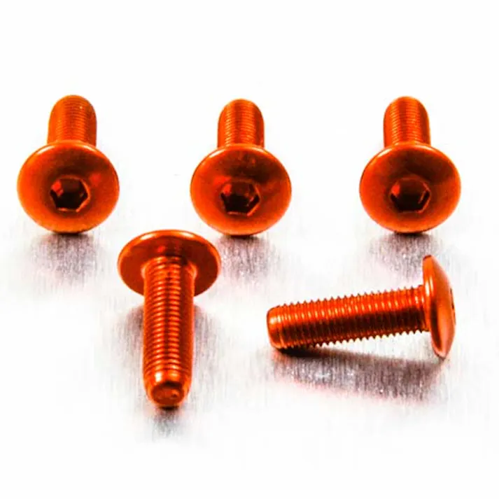 Pro-Bolt プロボルト アルミニウム ドームヘッドボルト M4x(0.70mm)x12mm 5個入りパック (FB412-5) FB412-5O (CDC)【ネット注文限定・別送品】