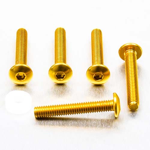 Pro-Bolt プロボルト アルミニウム ドームヘッドボルト M4x(0.70mm)x25mm 5個入りパック (FB425-5) FB425-5G (CDC その他(ボルト) Pro-Bolt プロボルト アルミニウム ドームヘッドボルト M4x(0.70mm)x25mm 5個入りパック (FB425-5) FB425-5G (CDC その他(ボルト)