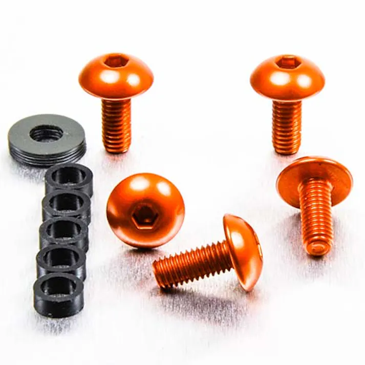 Pro-Bolt プロボルト アルミニウム ドームヘッドボルト M5x(0.80mm)x12mm 5個入りパック (FB512-5) FB512-5O (CDC)【ネット注文限定・別送品】