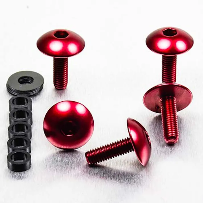 Pro-Bolt プロボルト アルミニウム ドームヘッドボルト M5x(0.80mm)x16mm (16mm ヘッド外径) 5個入りパック (FB516XL-5) FB516XL-5R (CDC)【ネット注文限定・別送品】