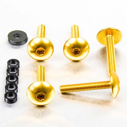 Pro-Bolt プロボルト アルミニウム ドームヘッドボルト M5x(0.80mm)x30mm (16mm ヘッド外径) 5個入りパック (FB530XL-5 その他(ボルト)