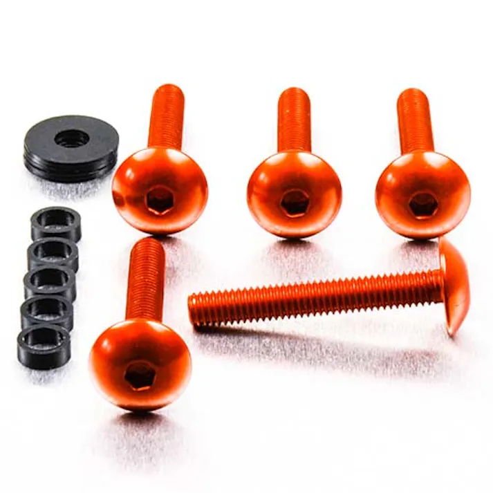 Pro-Bolt プロボルト アルミニウム ドームヘッドボルト M6x(1.00mm)x40mm 5個入りパック (FB640-5) FB640-5O (CDC)【ネット注文限定・別送品】