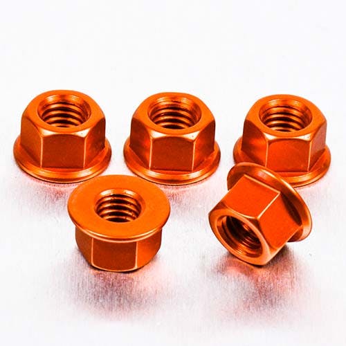 Pro-Bolt プロボルト Aluminium Flanged Nut M8x(1.25mm)x1.25mm Pack x5 FLN8-5O (CDC) その他(ボルト) Pro-Bolt プロボルト Aluminium Flanged Nut M8x(1.25mm)x1.25mm Pack x5 FLN8-5O (CDC) その他(ボルト)