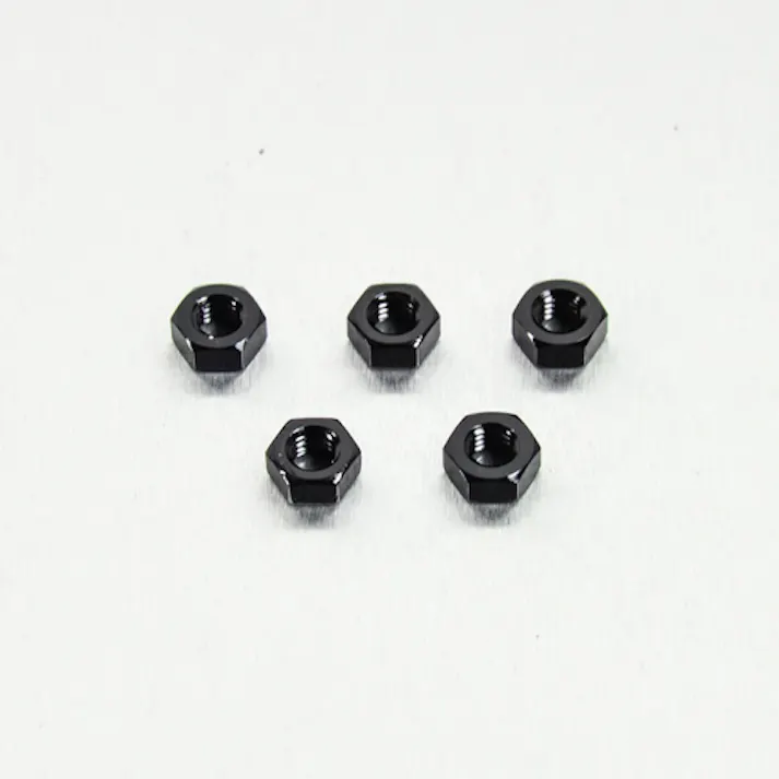 Pro-Bolt プロボルト アルミ フルナットs M6 左ネジ 5個入りパック (FN6LH-5) FN6LH-5BK (CDC)【ネット注文限定・別送品】