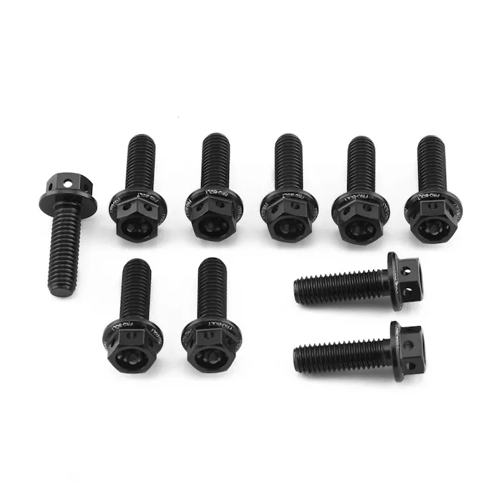 Pro-Bolt プロボルト アルミニウム フランジヘックスヘッドボルト M5x(0.80mm)x16mm レーススペック エッチング 10個入りパック (HX516R-10E) HX516R-10BKE (CDC)【ネット注文限定・別送品】