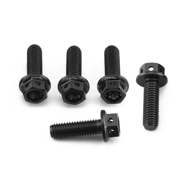 Pro-Bolt プロボルト アルミニウム フランジヘックスヘッドボルト M5x(0.80mm)x16mm レーススペック エッチング 5個入りパック (HX516R-5E) HX516R-5BKE (CDC)【ネット注文限定・別送品】