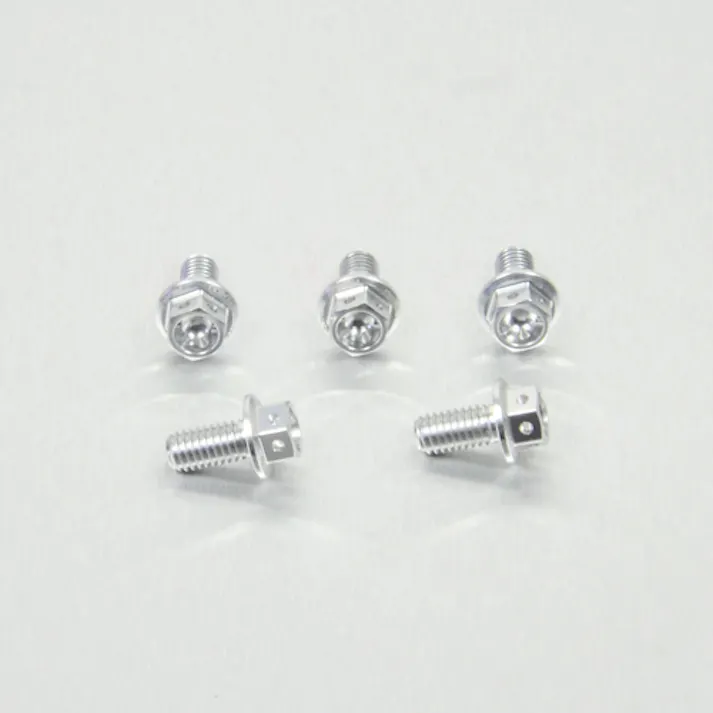 Pro-Bolt プロボルト アルミニウム フランジヘックスヘッドボルト M6x(1.00mm)x12mm レーススペック エッチング 5個入りパック (HX612R-5E) HX612R-5SE (CDC)【ネット注文限定・別送品】