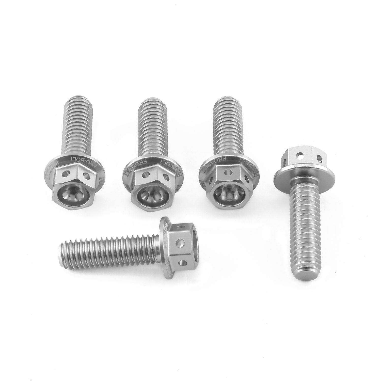 Pro-Bolt プロボルト アルミニウム フランジヘックスヘッドボルト M6x(1.00mm)x20mm レーススペック エッチング 5個入りパック (HX620R-5E) HX620R-5SE (CDC)【ネット注文限定・別送品】