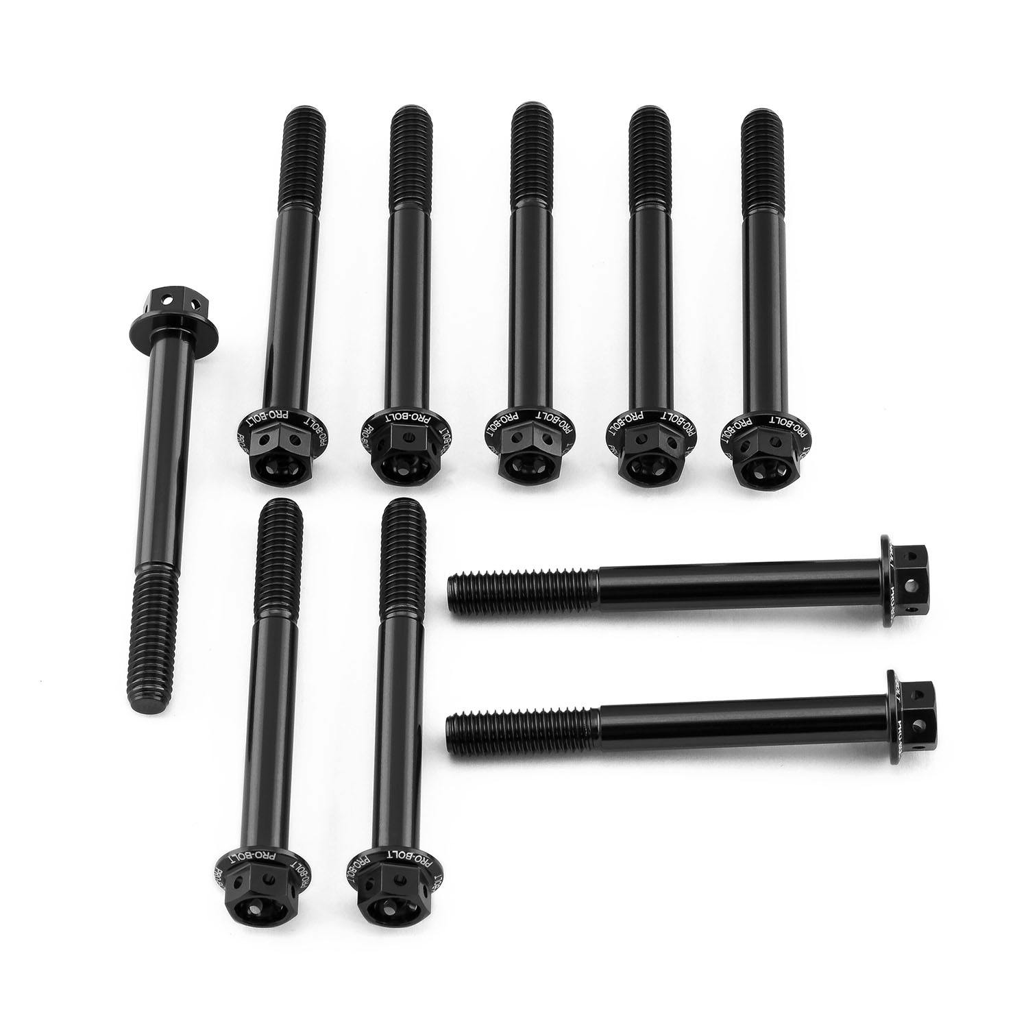 Pro-Bolt プロボルト アルミニウム フランジヘックスヘッドボルト M6x(1.00mm)x55mm レーススペック エッチング 10個入りパック (HX その他(ボルト) Pro-Bolt プロボルト アルミニウム フランジヘックスヘッドボルト M6x(1.00mm)x55mm レーススペック エッチング 10個入りパック (HX その他(ボルト)