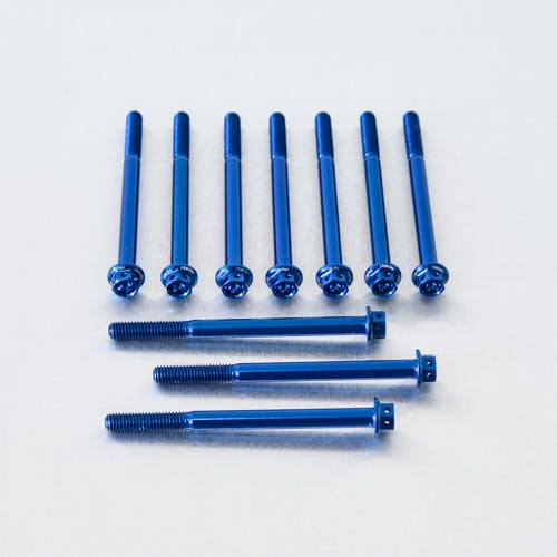 Pro-Bolt プロボルト アルミニウム フランジヘックスヘッドボルト M6x(1.00mm)x80mm レーススペック エッチング 10個入りパック (HX その他(ボルト) Pro-Bolt プロボルト アルミニウム フランジヘックスヘッドボルト M6x(1.00mm)x80mm レーススペック エッチング 10個入りパック (HX その他(ボルト)