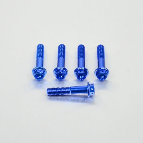 Pro-Bolt プロボルト アルミニウム フランジヘックスヘッドボルト M8x(1.25mm)x40mm レーススペック エッチング 5個入りパック (HX8 その他(ボルト) Pro-Bolt プロボルト アルミニウム フランジヘックスヘッドボルト M8x(1.25mm)x40mm レーススペック エッチング 5個入りパック (HX8 その他(ボルト)