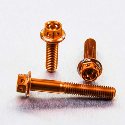 Pro-Bolt プロボルト Aluminium Brake ＆ Clutch Lever Perch Pinch Bolt Kit Race Spec Etched (HXBCPERCH60R) HXBCPERCH60ROE (CDC)【ネット注文限定・別送品】