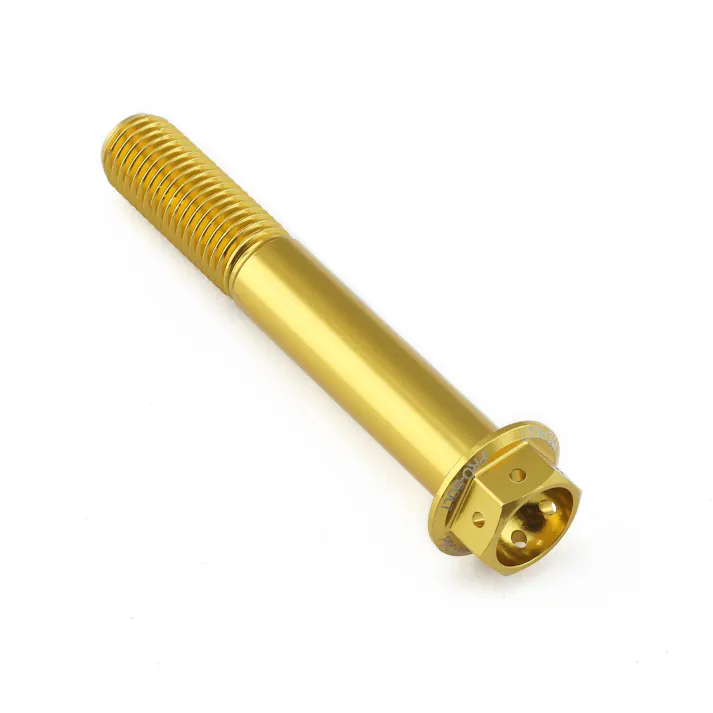 Pro-Bolt プロボルト アルミニウム フランジヘックスヘッドボルト M10x(1.25mm)x65mm レーススペック エッチング (LHX1065FRE) LHX1065FRGE (CDC)【ネット注文限定・別送品】