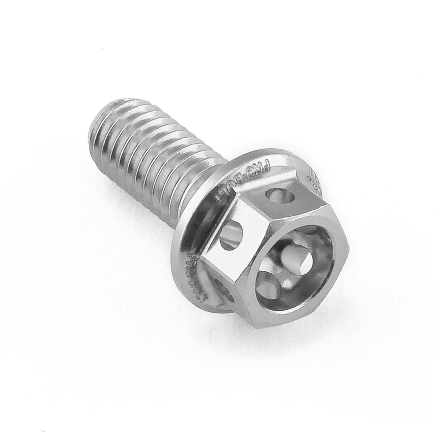Pro-Bolt プロボルト アルミニウム フランジヘックスヘッドボルト M5x(0.80mm)x12mm レーススペック エッチング (LHX512RE) LHX512RSE (CDC)【ネット注文限定・別送品】