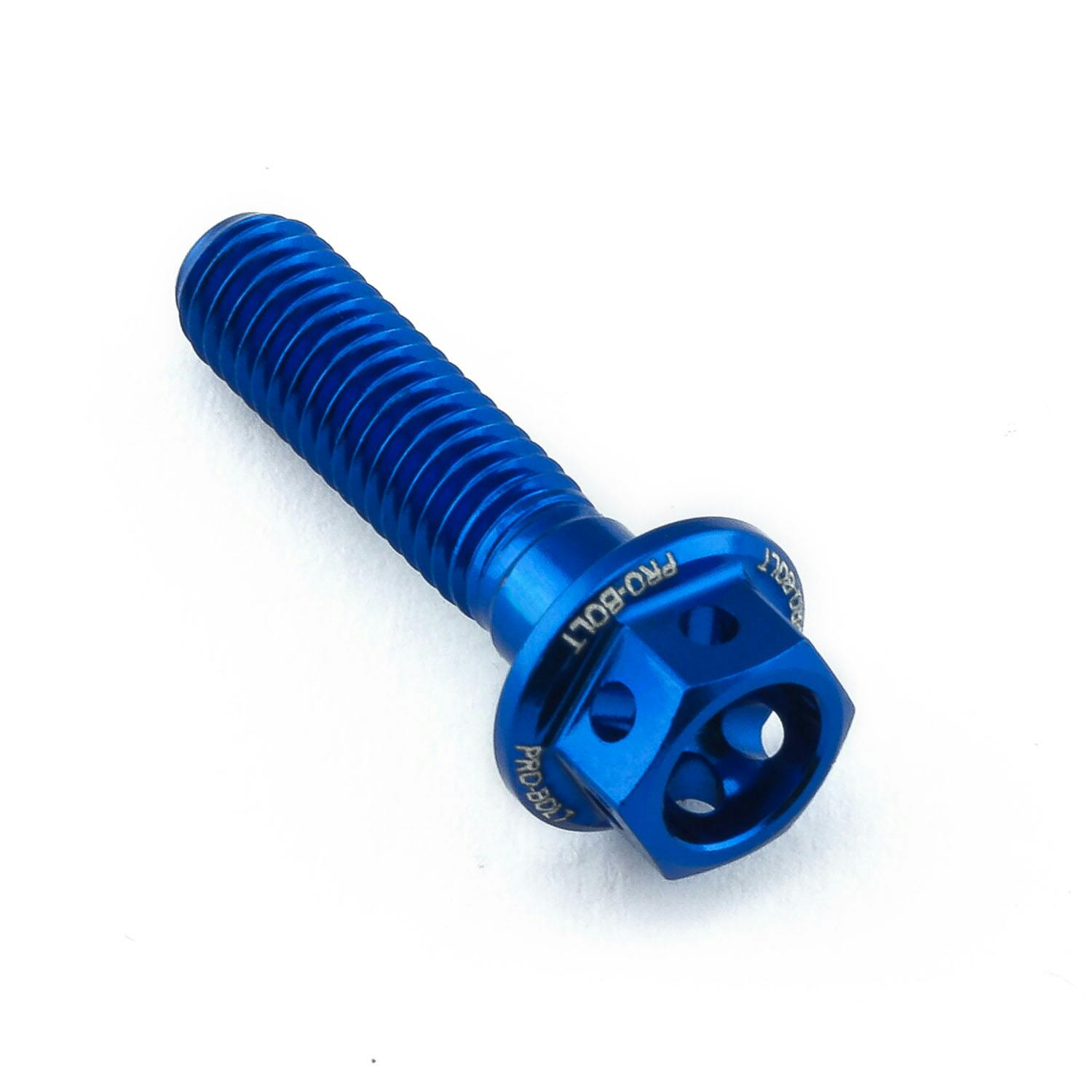 Pro-Bolt プロボルト アルミニウム フランジヘックスヘッドボルト M5x(0.80mm)x20mm レーススペック エッチング (LHX520RE) LHX520RBE (CDC)【ネット注文限定・別送品】