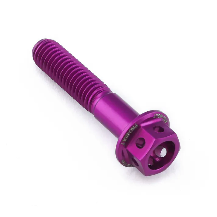 Pro-Bolt プロボルト アルミニウム フランジヘックスヘッドボルト M5x(0.80mm)x25mm レーススペック エッチング (LHX525RE) LHX525RPE (CDC)【ネット注文限定・別送品】