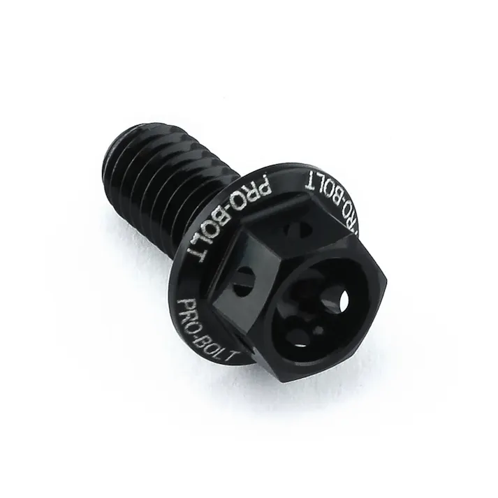Pro-Bolt プロボルト アルミニウム フランジヘックスヘッドボルト M6x(1.00mm)x12mm レーススペック エッチング (LHX612RE) LHX612RBKE (CDC)【ネット注文限定・別送品】