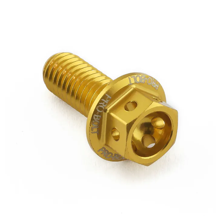 Pro-Bolt プロボルト アルミニウム フランジヘックスヘッドボルト M6x(1.00mm)x15mm レーススペック エッチング (LHX615RE) LHX615RGE (CDC)【ネット注文限定・別送品】