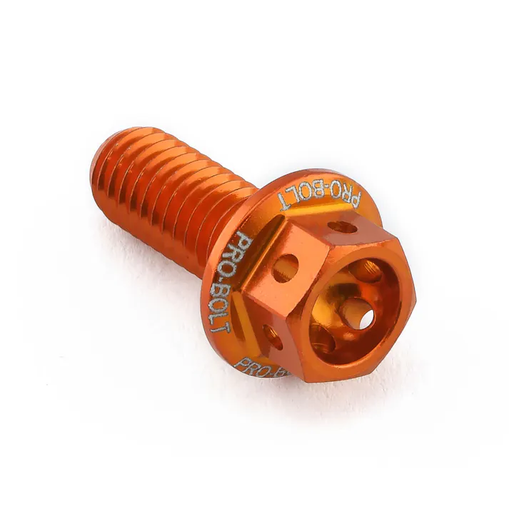Pro-Bolt プロボルト アルミニウム フランジヘックスヘッドボルト M6x(1.00mm)x15mm レーススペック エッチング (LHX615RE) LHX615ROE (CDC)【ネット注文限定・別送品】
