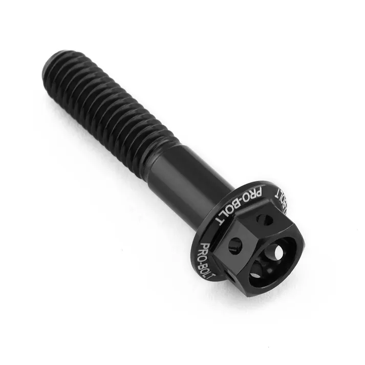 Pro-Bolt プロボルト アルミニウム フランジヘックスヘッドボルト M6x(1.00mm)x30mm レーススペック エッチング (LHX630RE) LHX630RBKE (CDC)【ネット注文限定・別送品】