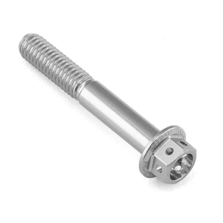 Pro-Bolt プロボルト アルミニウム フランジヘックスヘッドボルト M6x(1.00mm)x40mm レーススペック エッチング (LHX640RE) LHX640RSE (CDC)【ネット注文限定・別送品】